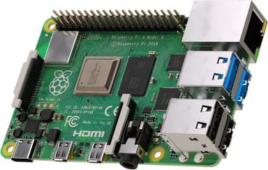 Raspberry Pi 4 Model B mikro-PC (hovedkort, 4 GB)