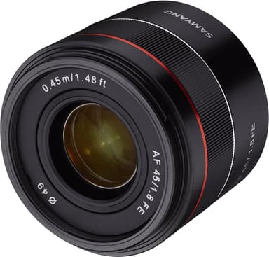 Samyang AF 45 mm f/1.8 FE fastobjektiv