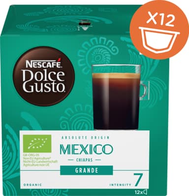 NESCAFÉ Dolce Gusto Mexico Grande Organic kaffekapsler (12-pk)