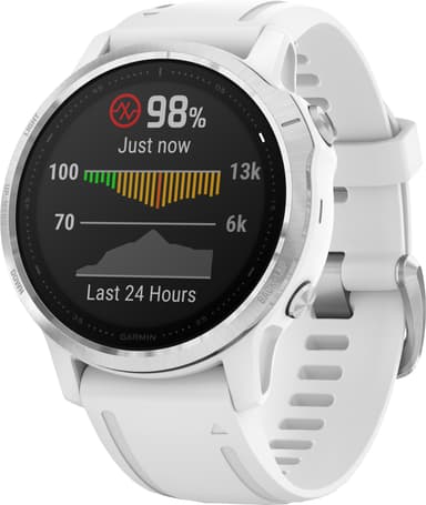 Garmin Fenix 6s GPS smartklokke 42 mm (sølv/hvit)
