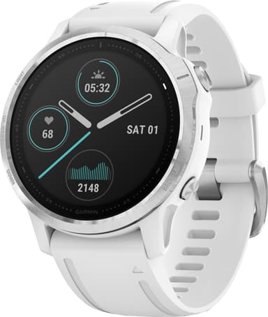 Garmin Fenix 6s GPS smartklokke 42 mm (sølv/hvit)