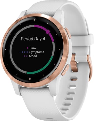 Garmin Vivoactive 4s GPS smartklokke (hvit/rosegull)