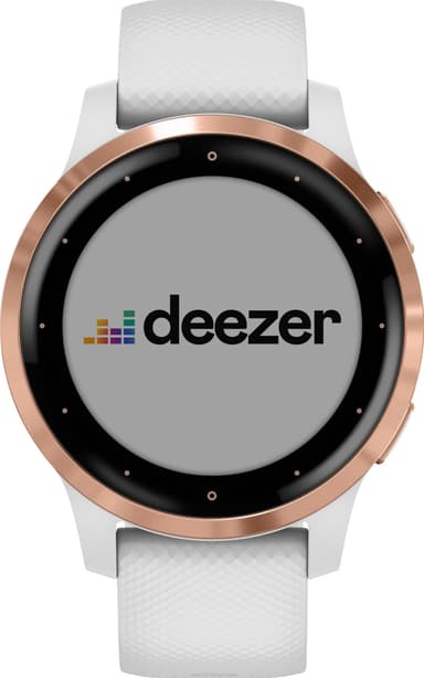 Garmin Vivoactive 4s GPS smartklokke (hvit/rosegull)