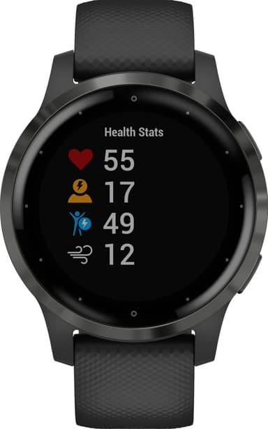 Garmin Vivoactive 4s GPS smartklokke (sort)