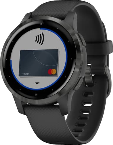 Garmin Vivoactive 4s GPS smartklokke (sort)