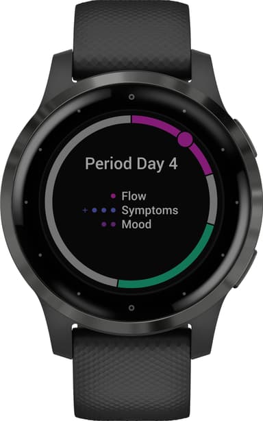 Garmin Vivoactive 4s GPS smartklokke (sort)