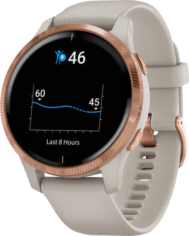 Garmin Venu GPS smartklokke (sand/rose)
