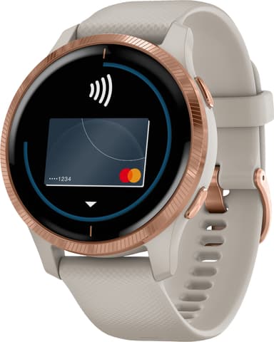 Garmin Venu GPS smartklokke (sand/rose)