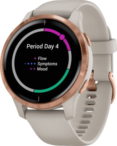 Garmin Venu GPS smartklokke (sand/rose)