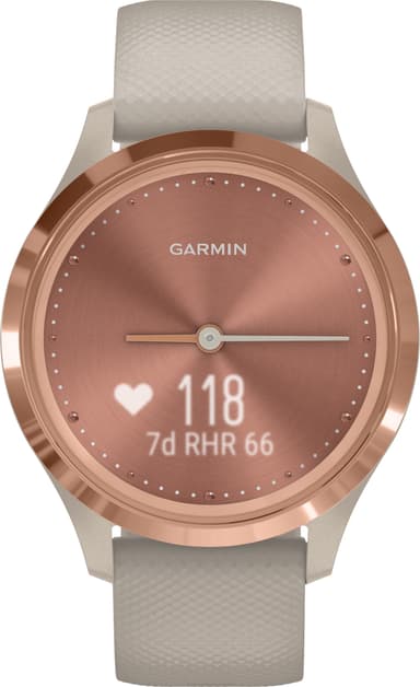 Garmin Vivomove 3s smartklokke (rosegull)