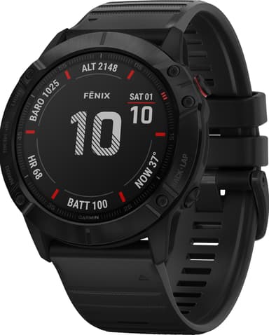 Garmin Fenix 6x Pro GPS smartklokke 51 mm (sort)