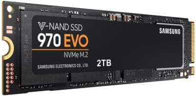 Samsung 970 EVO intern M.2 SSD-lagring (2 TB)