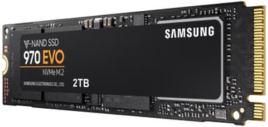 Samsung 970 EVO intern M.2 SSD-lagring (2 TB)