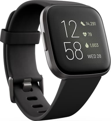 Fitbit Versa 2 smartklokke (sort/karbon)
