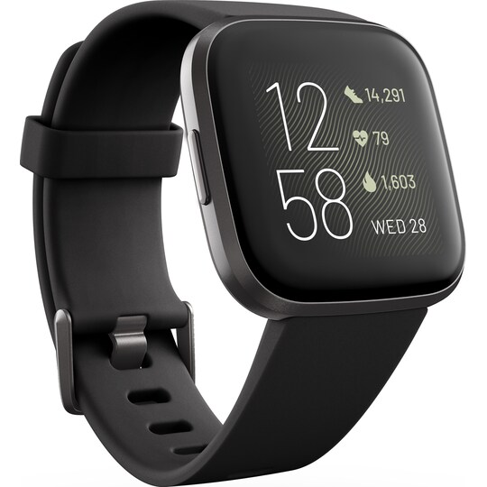 Fitbit Versa 2 smartklokke (sort/karbon)