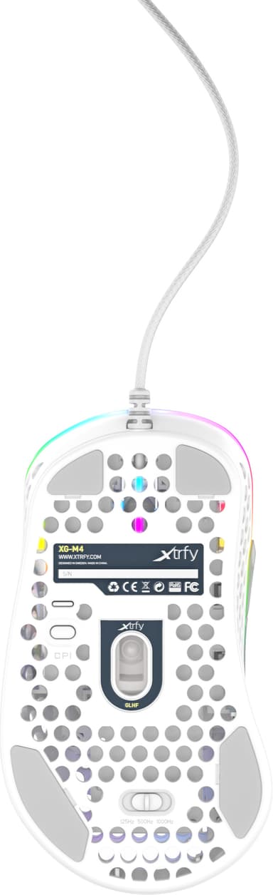 Xtrfy M4 RGB gamingmus (hvit)