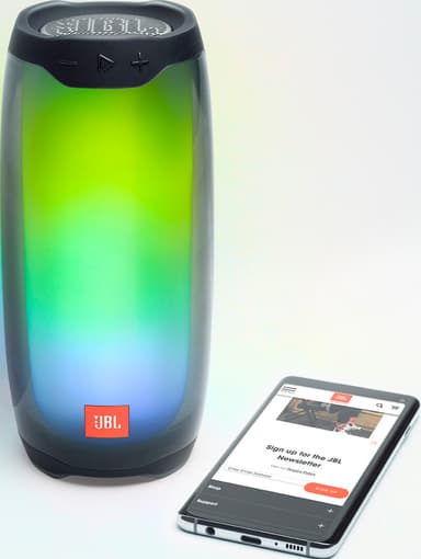 JBL Pulse 4 trådløs bærbar partyhøyttaler (sort)