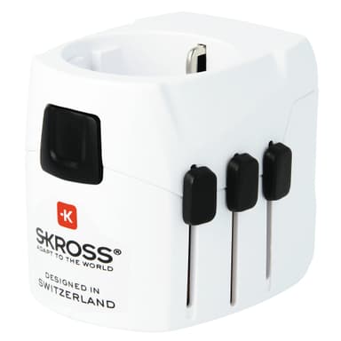 Skross World adapter Pro Light USB (Schuko, Euro)