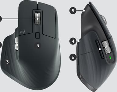 Logitech MX Master 3 trådløs datamus (sort) Fotografering Logitech MX Master 3 trådløs datamus (sort) Fotografering