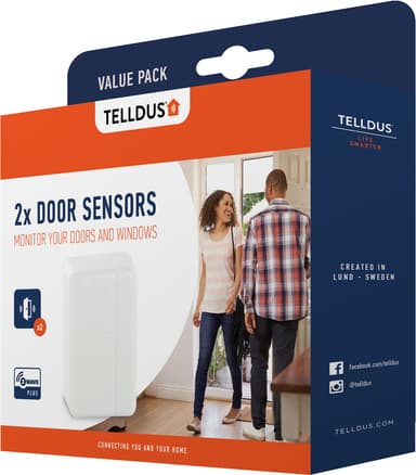 Telldus magnetisk sensor 2-pakk