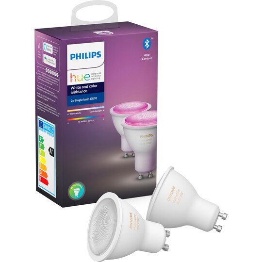 Philips Hue White and Color Ambiance lyspærer 6W GU10