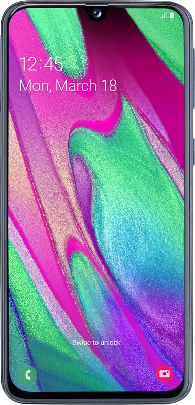 Samsung Galaxy A40 Enterprise smarttelefon (sort)