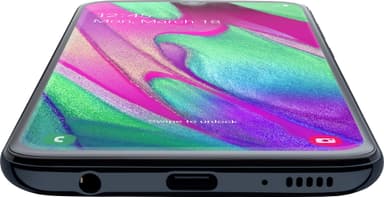 Samsung Galaxy A40 Enterprise smarttelefon (sort)