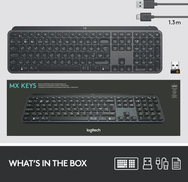 Logitech MX Keys trådløst tastatur (nordisk layout)