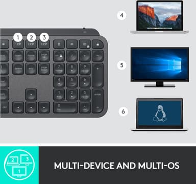 Logitech MX Keys trådløst tastatur (nordisk layout)