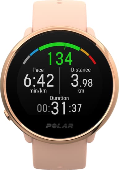 Polar Ignite treningsklokke S (rosa/rosegull)