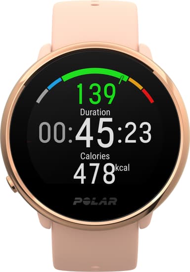 Polar Ignite treningsklokke S (rosa/rosegull)