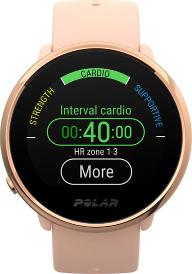 Polar Ignite treningsklokke S (rosa/rosegull)