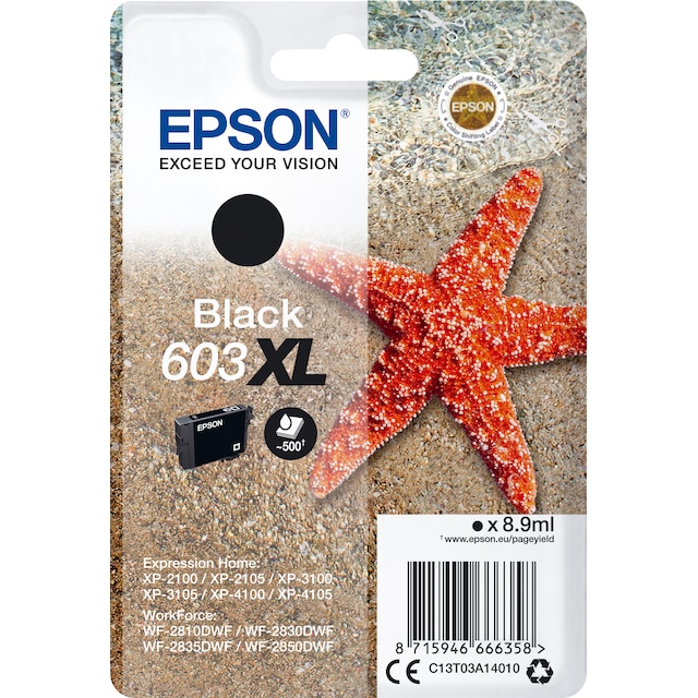 Epson 603 XL sort blekkpatron