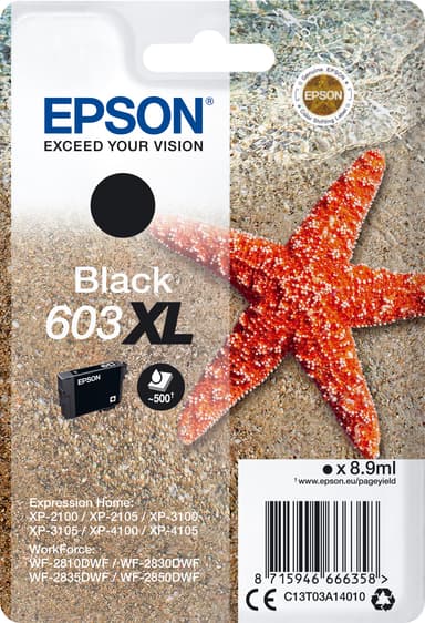 Epson 603 XL sort blekkpatron