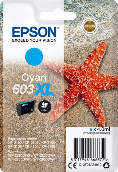 Epson 603 XL cyan blekkpatron