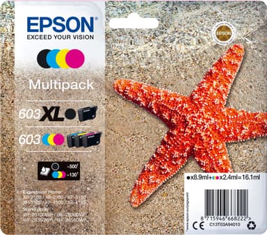 Epson 603 blekkpatron mikset kombopakke