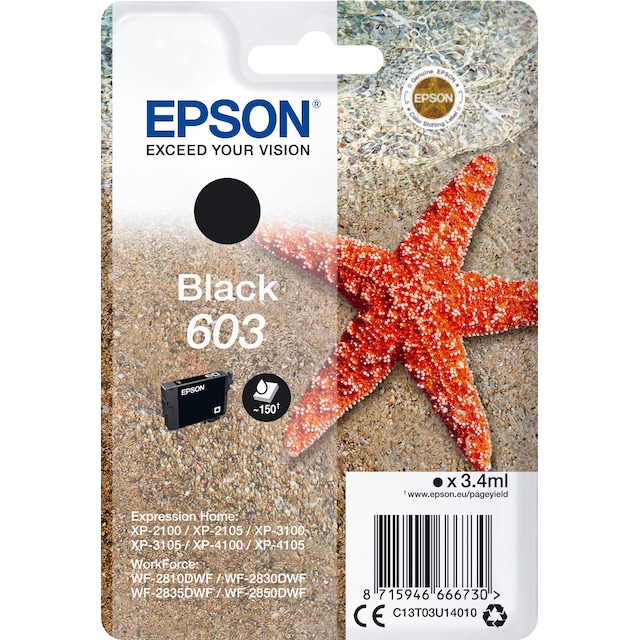 Epson 603 sort blekkpatron