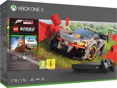 Xbox One X 1 TB: Forza Horizon 4, Forza Horizon 4 Lego-pakke (sort) Xbox One X 1 TB: Forza Horizon 4, Forza Horizon 4 Lego-pakke (sort)