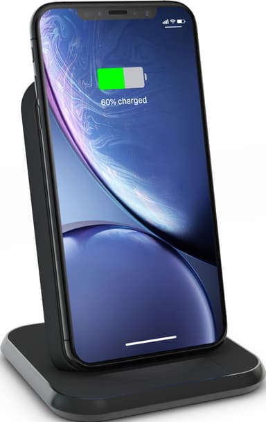 Zens Qi 220V 10W trådløst ladestativ (sort) Trådløs lader ZENS Lader QI Trådløs 10 W Svart Trådløs lader til mobil