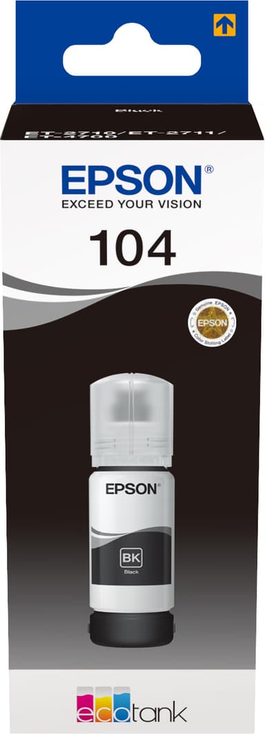 Epson 104 EcoTank sort blekkpatron