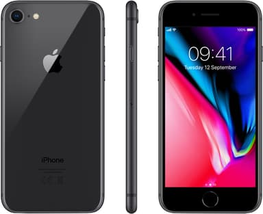 iPhone 8 128 GB (stellargrå)