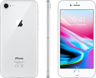 iPhone 8 128 GB (sølv)