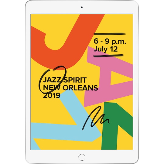 iPad 10,2" (2019) 128 GB WiFi (sølv)