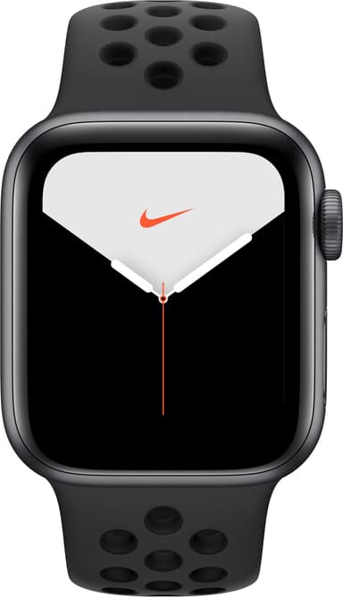 Apple Watch Series 5 Nike+ 40 mm (stellargrå alu/sort Nike sportsreim)