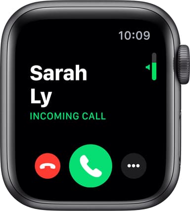 Apple Watch Series 5 Nike+ 40 mm (stellargrå alu/sort Nike sportsreim)