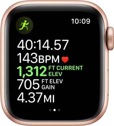 Apple Watch Series 5 40mm (gull alu/sandrosa sportsreim)