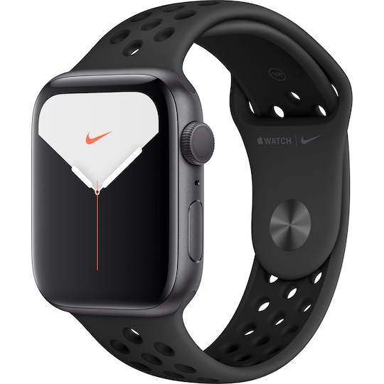 Apple Watch Series 5 Nike+ 44 mm (stellargrå alu/sort Nike sportsreim)
