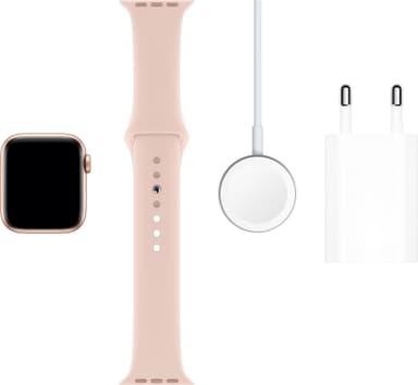 Apple Watch Series 5 40mm (gull alu/sandrosa sportsreim)