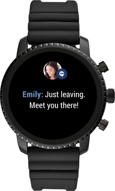 Fossil Q Explorist Gen. 4 smartklokke (sort)