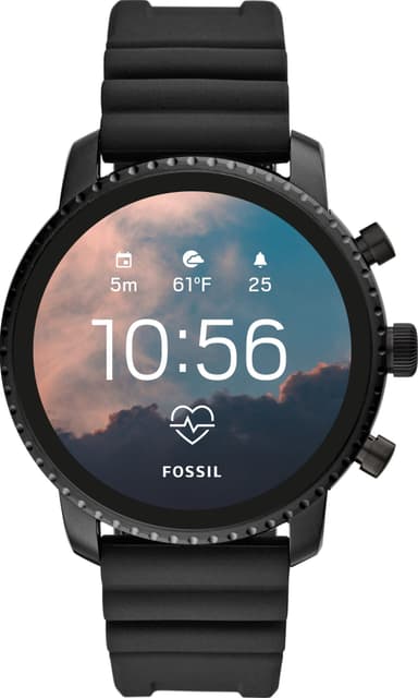 Fossil Q Explorist Gen. 4 smartklokke (sort)